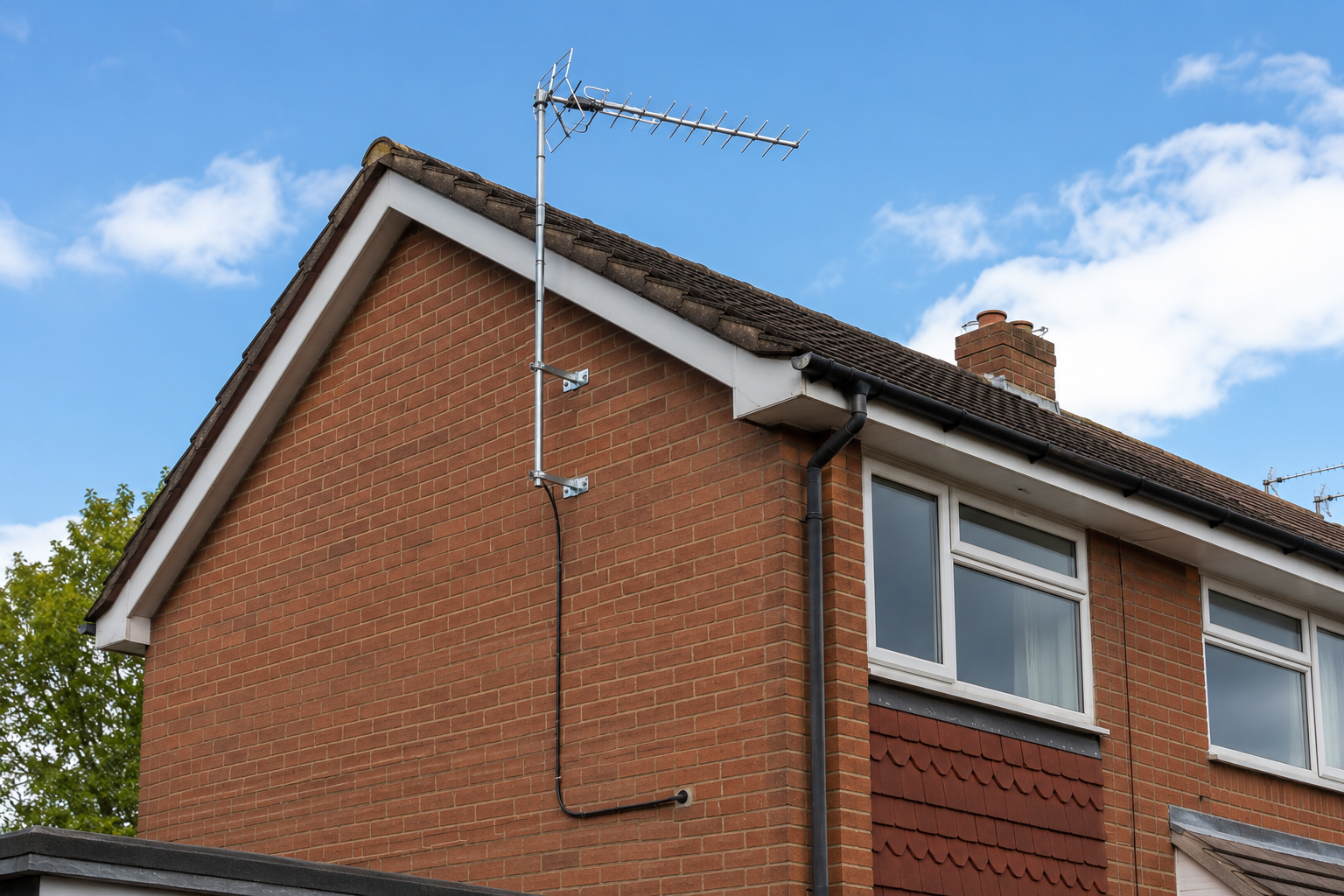 TV aerial installation on a Stratford-upon-Avon home